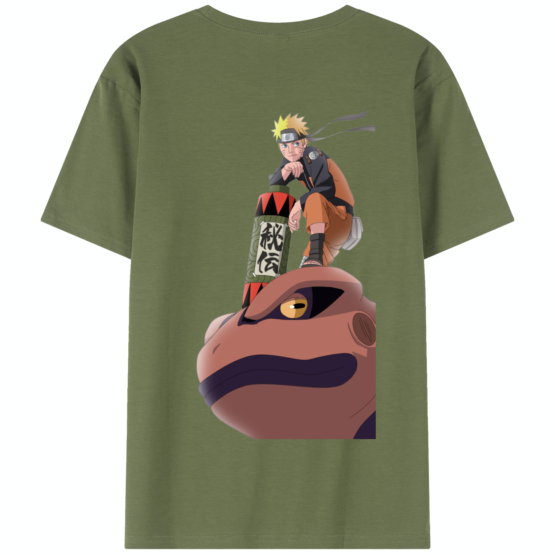 （画像用） NARUTO -ナルト- うずまき ナルト Uzumaki Naruto 綿100％半袖Tシャツ（背面プリント）